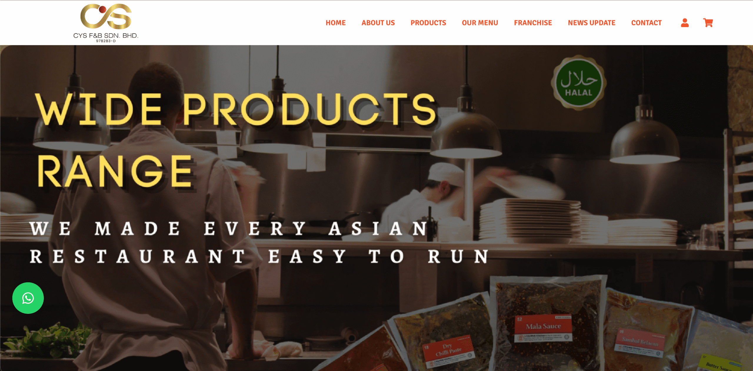Black pepper and roasted chicken sauces by CYS F&B