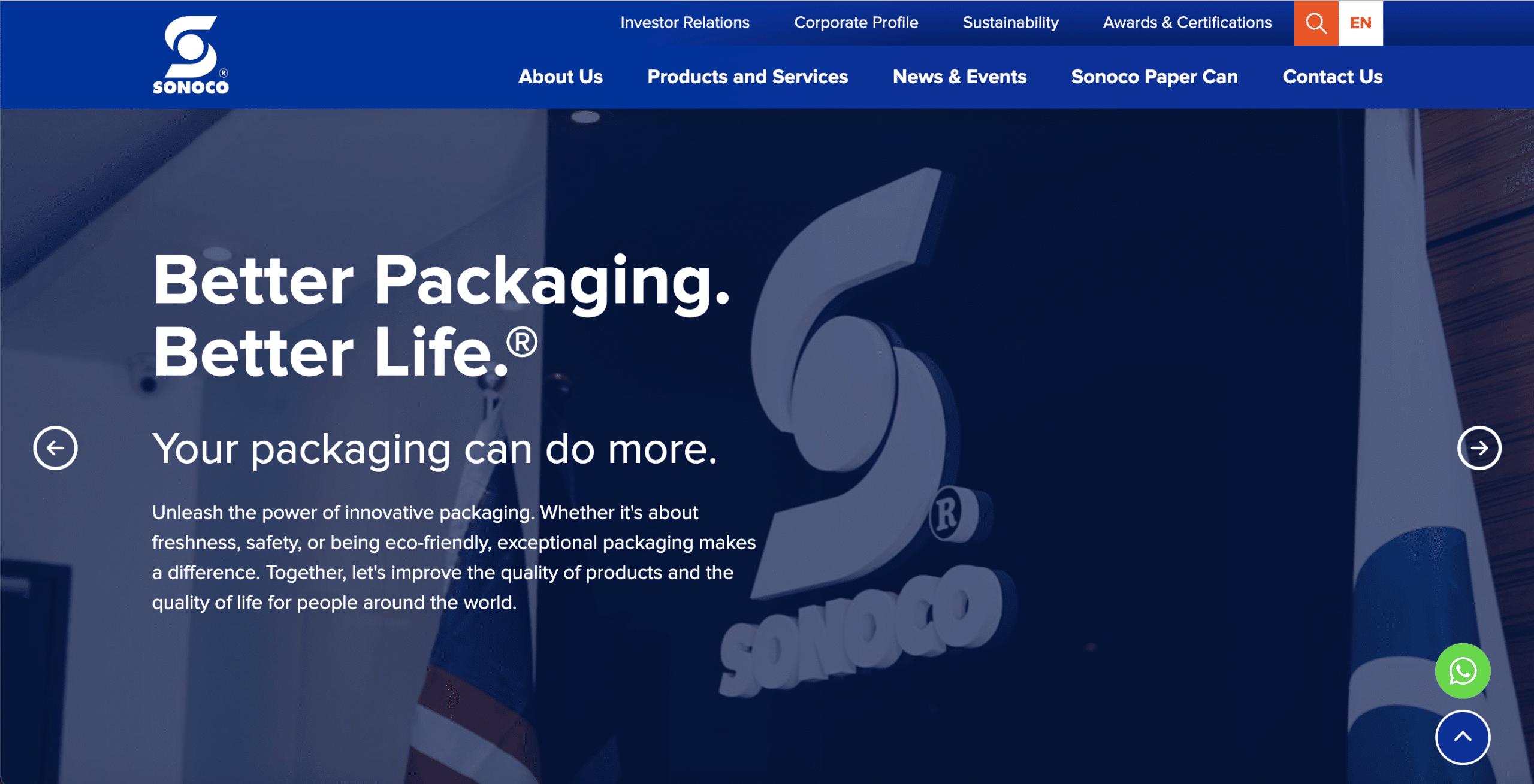 Paper-based food packaging boxes produced by Sonoco Asia Malaysia