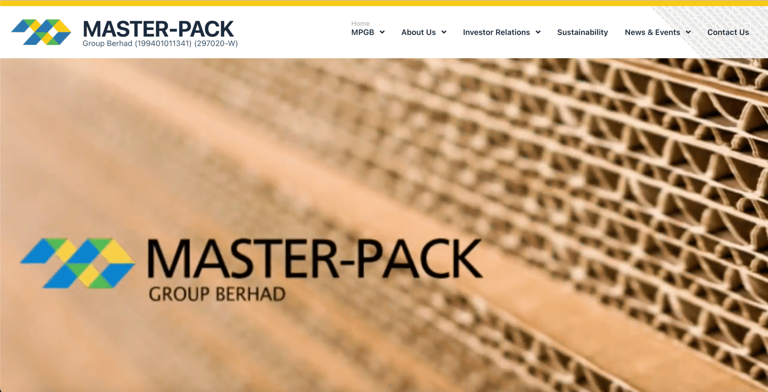 Corrugated cartons and packaging materials by Master-Pack Group Berhad