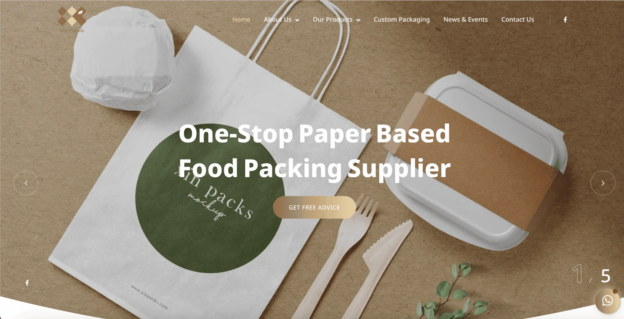 Biodegradable takeaway food containers by Xin Pack Sdn Bhd